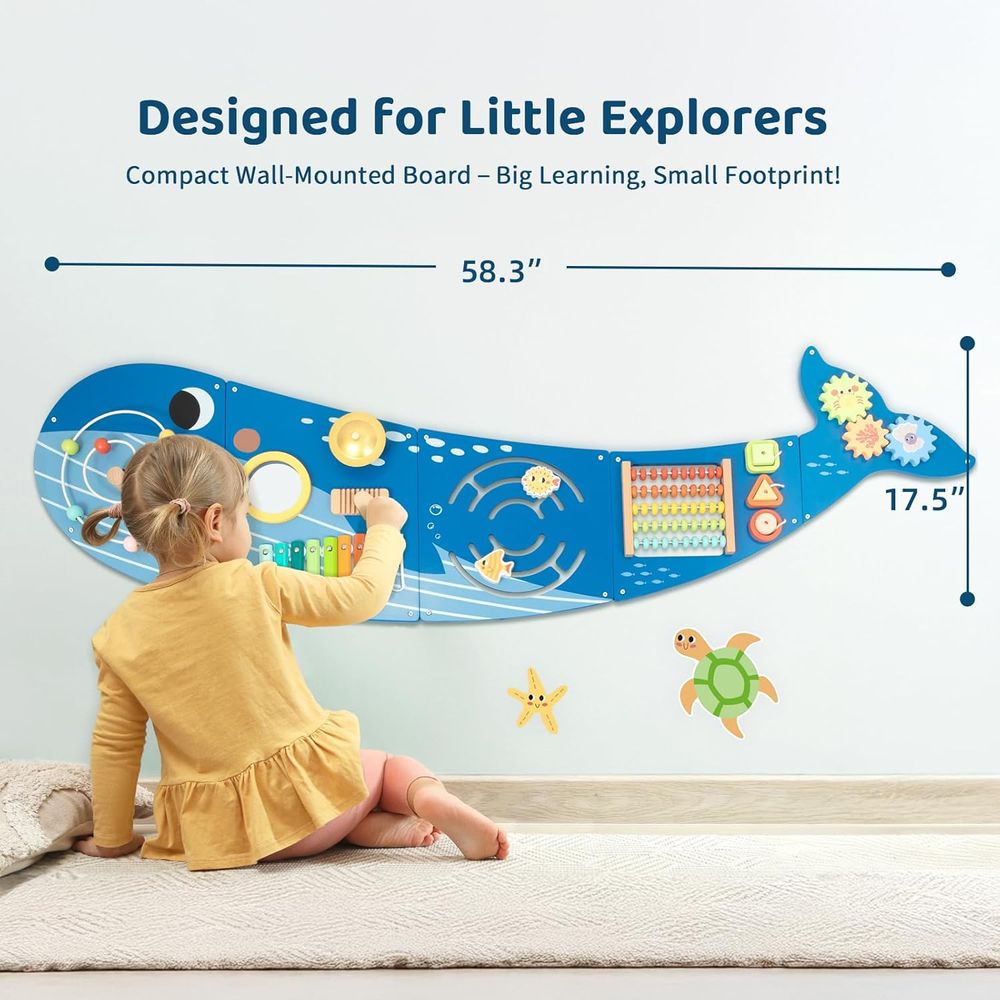 OOOK Activity Wall Panel - Whale