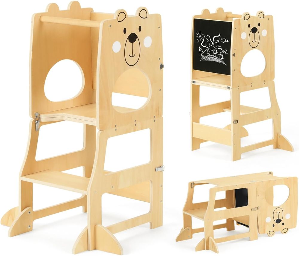 OOOK 3-in-1 Learning Tower - Wooden
