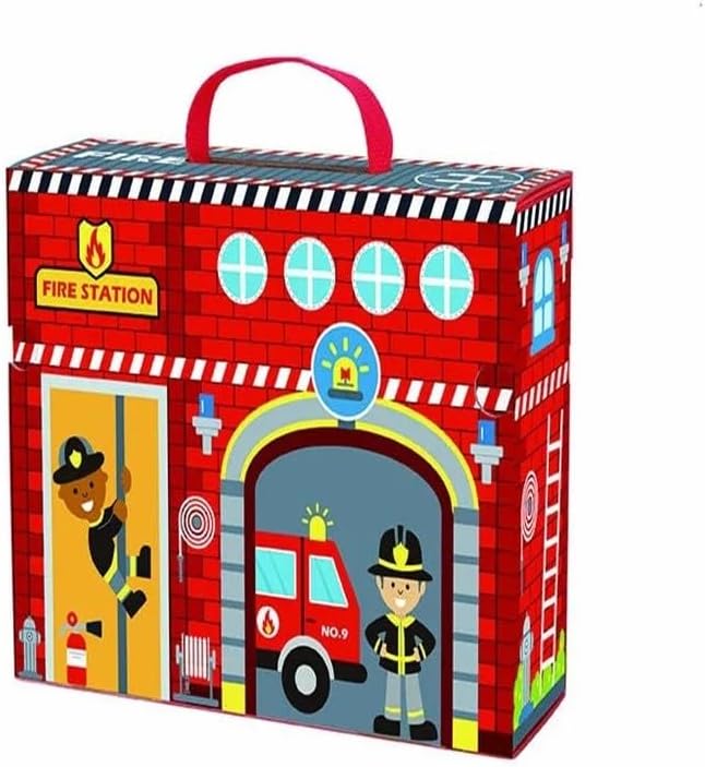 Tooky Toys Fire Station Box Set - 17 Pcs