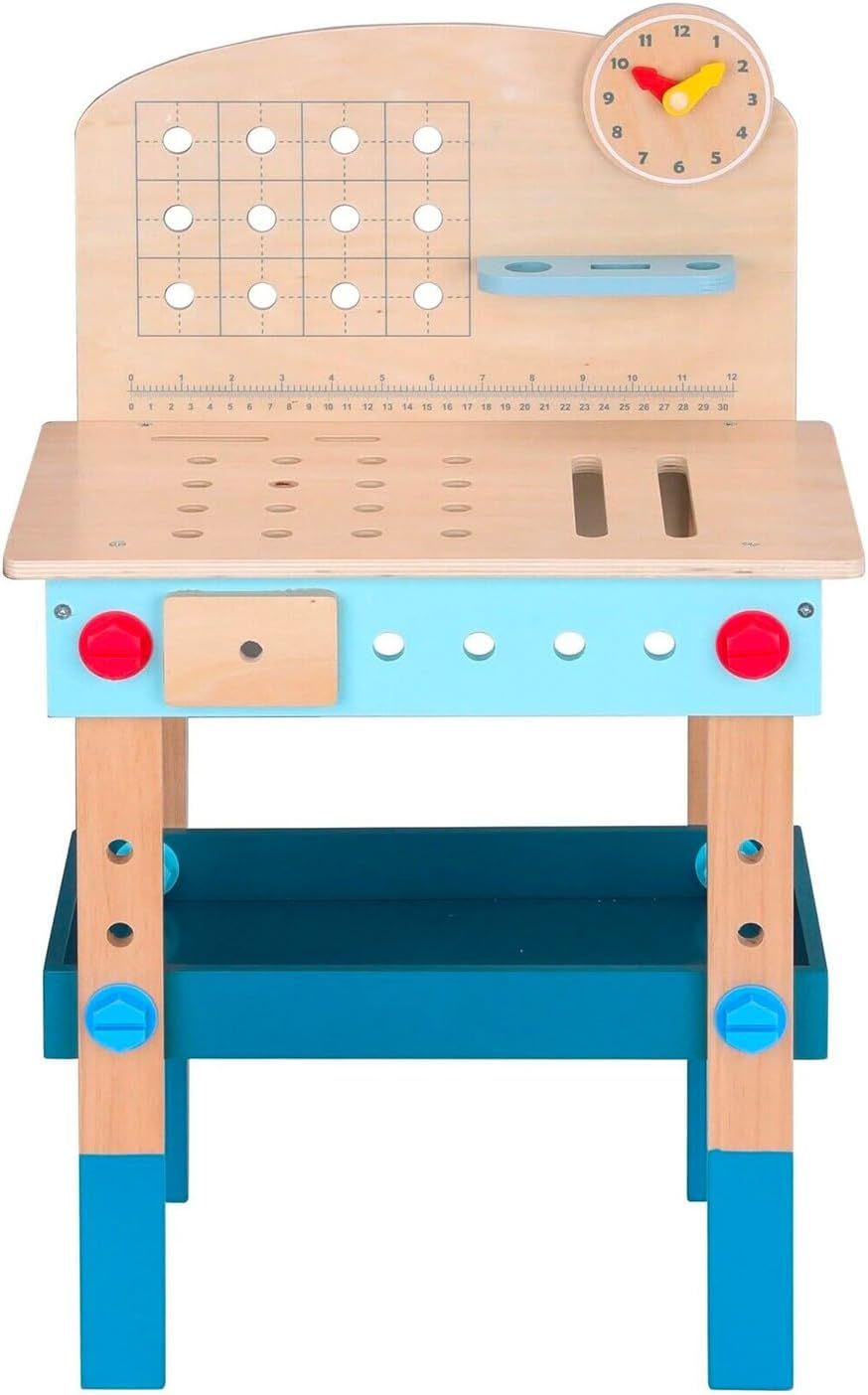 TookyToy Wooden Work Bench - 54pcs