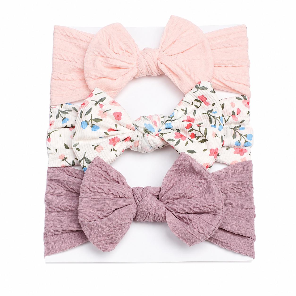 Wonder Kids - Berry Hearts Bow Headband Set