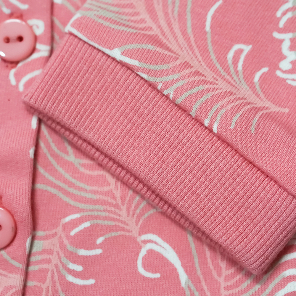 Lucy & Sam Girl's Peacock Cardigan - Pink