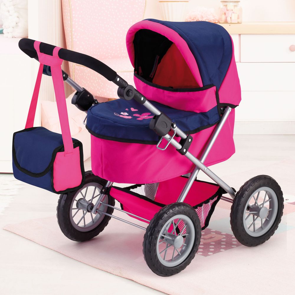 Bayer - Trendy Doll Pram Play Set - Pink/Blue