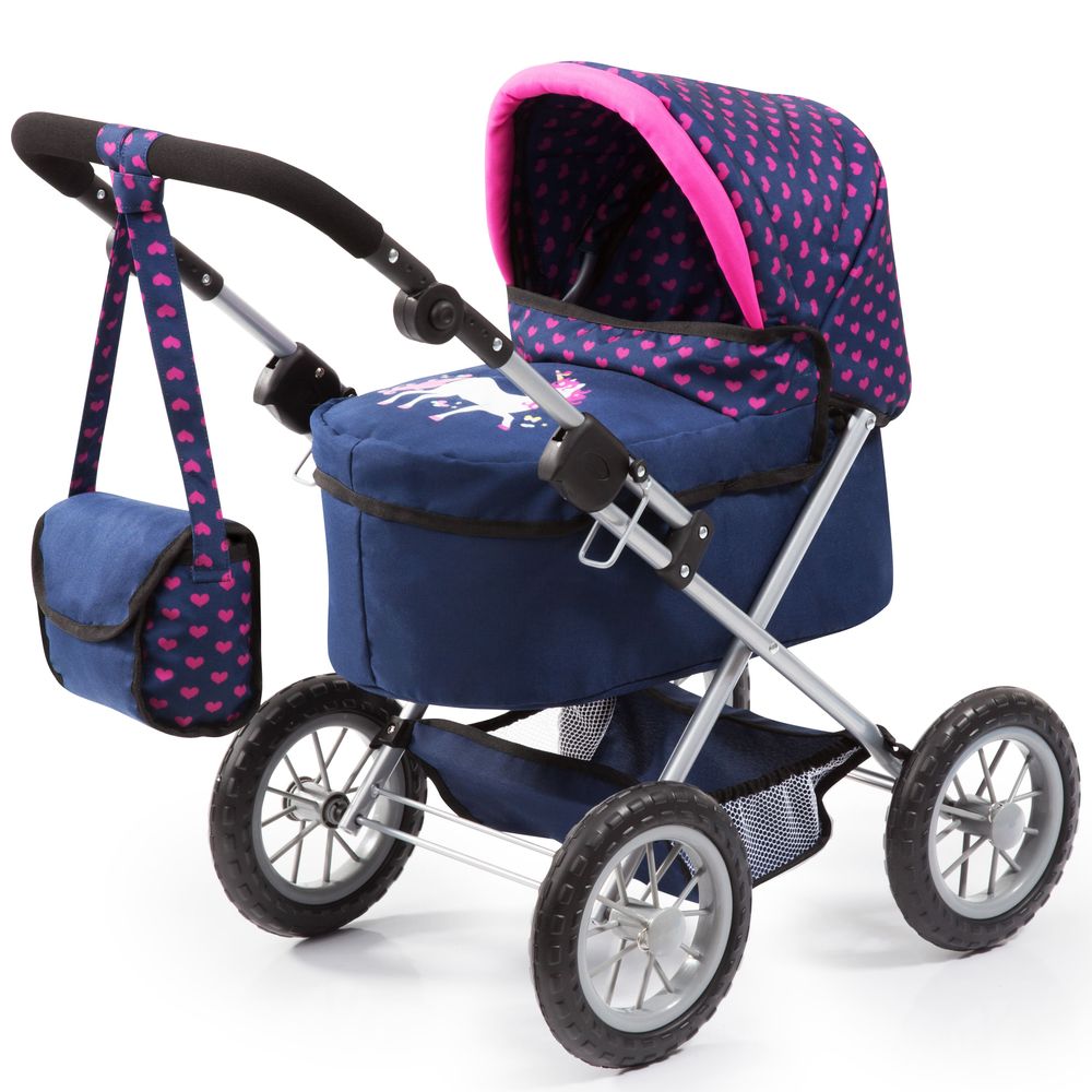 Bayer - Trendy Doll Pram Play Set - Blue/Pink