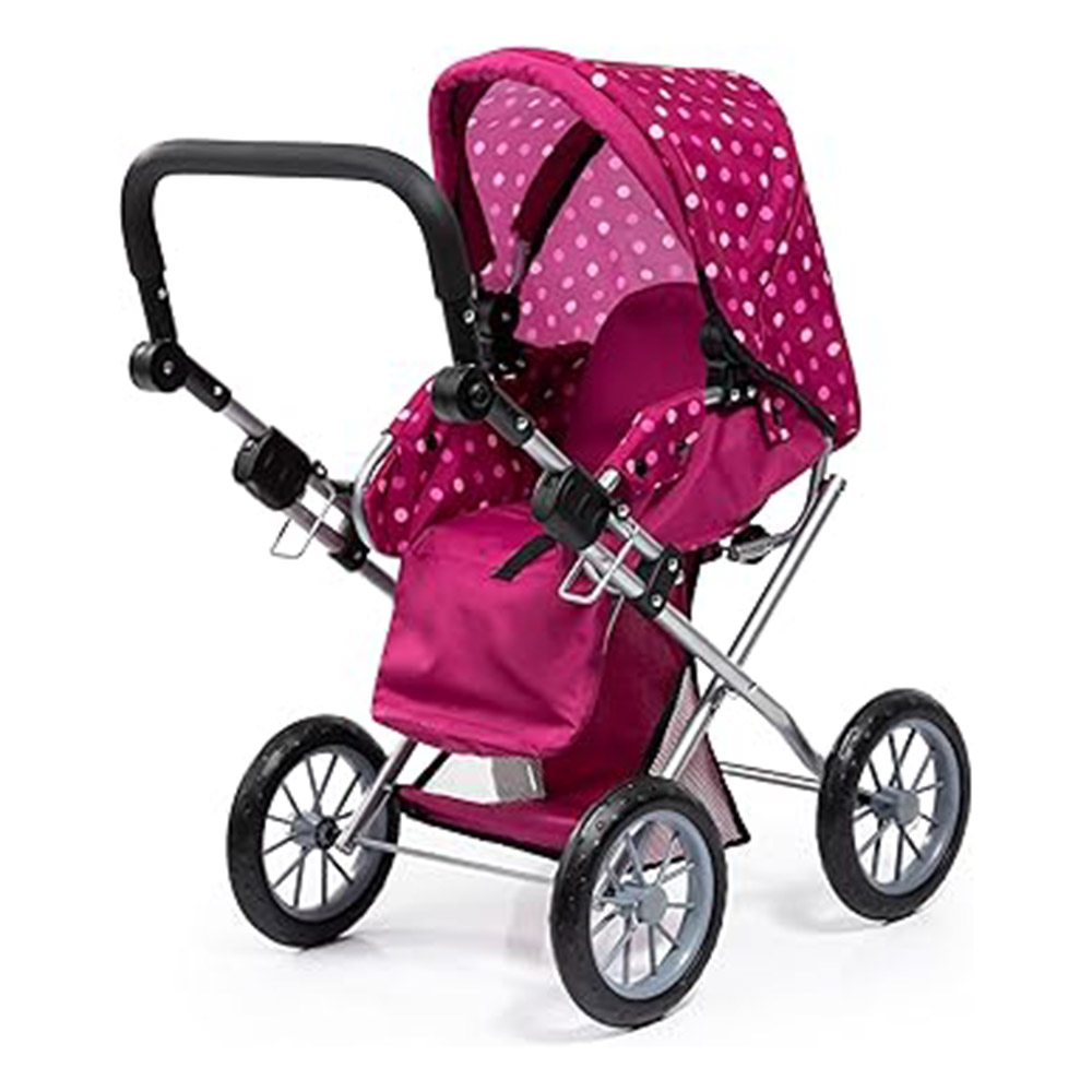 Bayer - City Star Baby Doll's Stroller Pram Set - Pink - 2 Pc Set