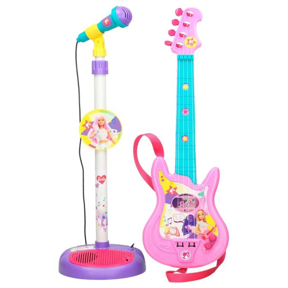 Barbie - Microphone And Guitar Set Interactive Toy