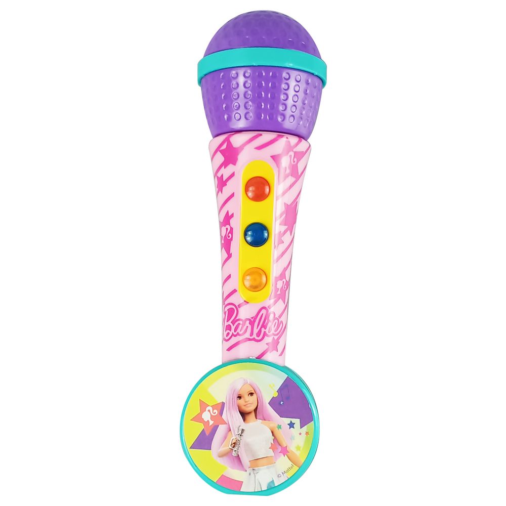 Barbie - Kids Microphone With Melodies And Lights - Pink