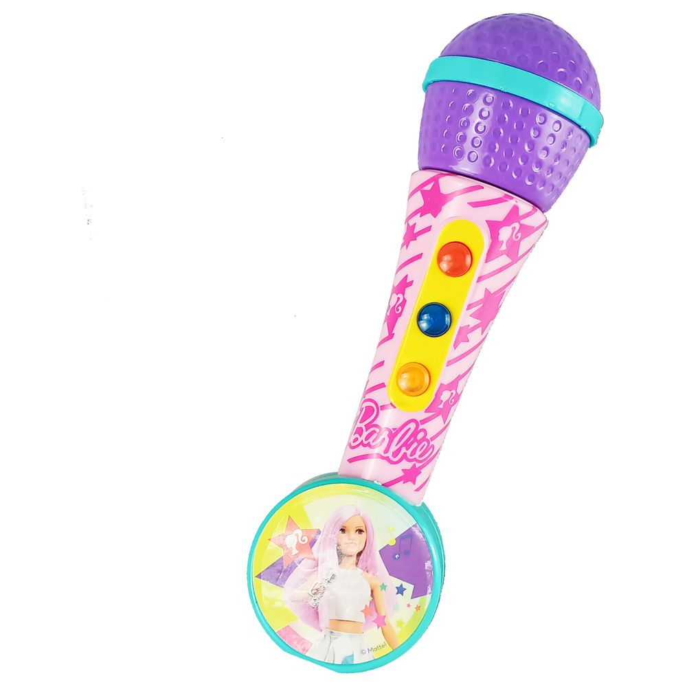 Barbie - Kids Microphone With Melodies And Lights - Pink