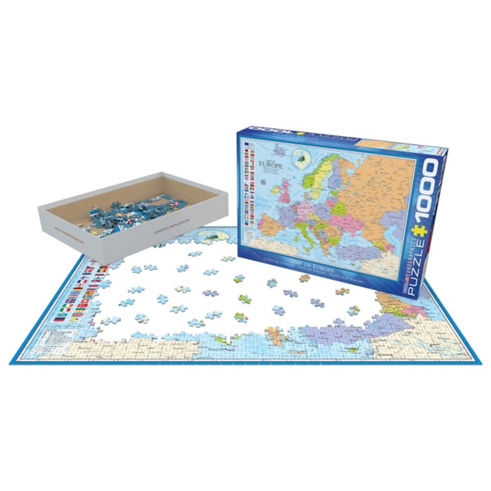 Eurographics Toys - Map Of The Europe Puzzle Set - 1000 Pcs