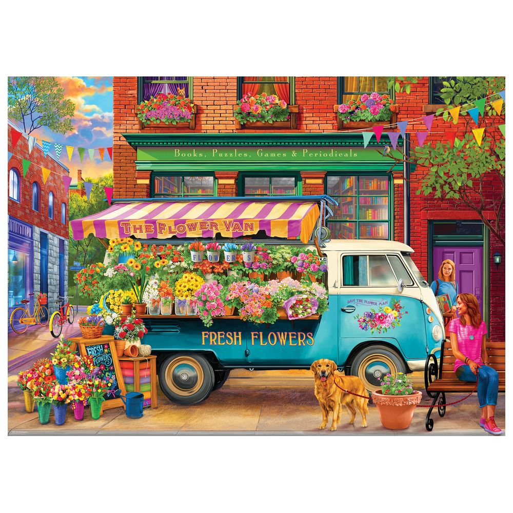 Eurographics Toys - The Flower Van Puzzle Set - 1000 Pcs