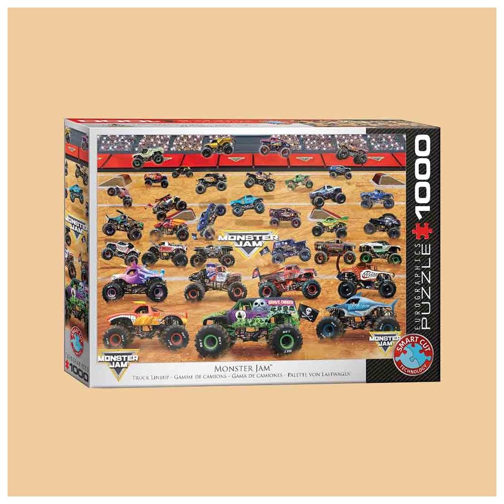 Eurographics Toys - Monster Jam Truck Lineup Puzzle Set - 1000 Pcs