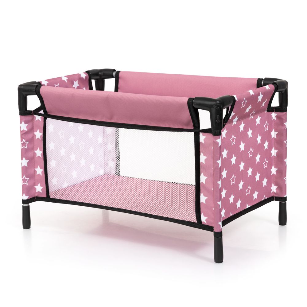 Bayer - Dolls Travel Bed With Accessories Set - Pink