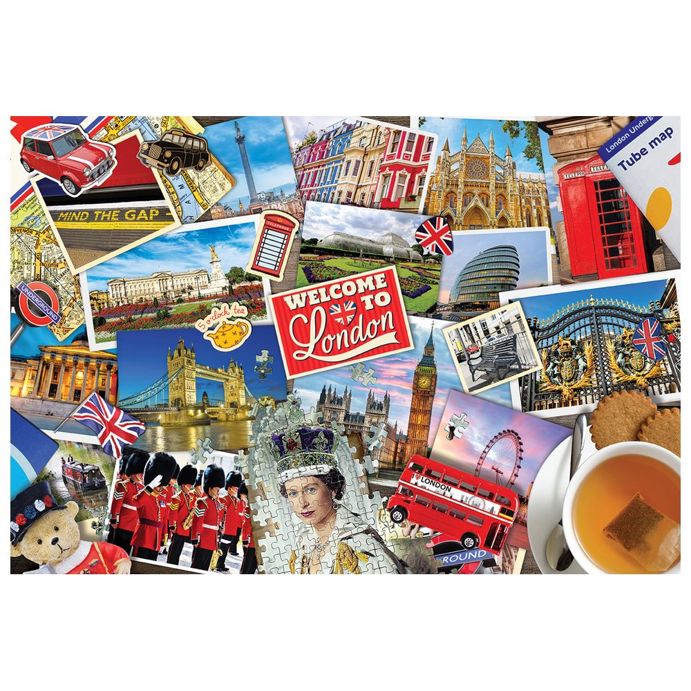 Eurographics Toys - London Bus Puzzle Set In A Tin - 550 Pcs