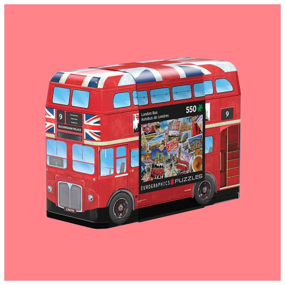 Eurographics Toys - London Bus Puzzle Set In A Tin - 550 Pcs