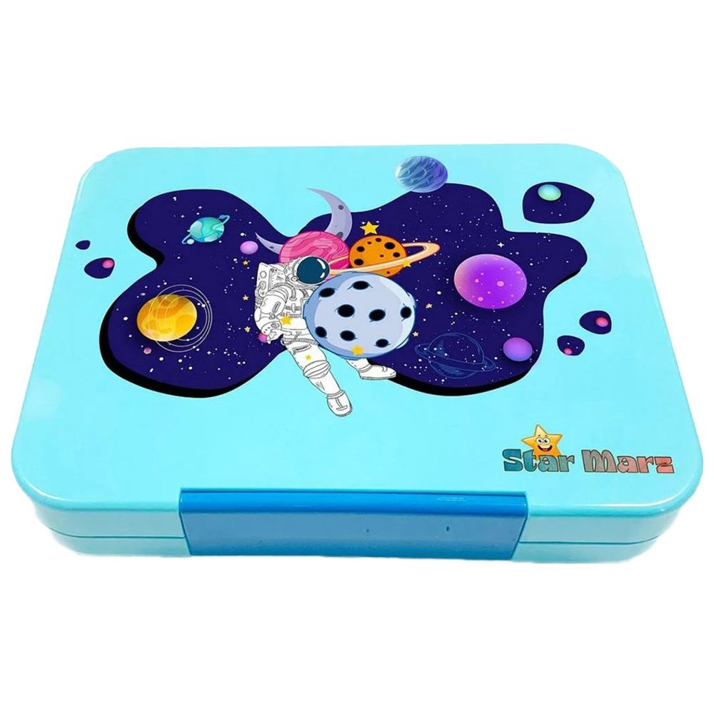 Starmarz - 6-Compartment Bento Glitter Lunch Box - Blue - 1195 ml