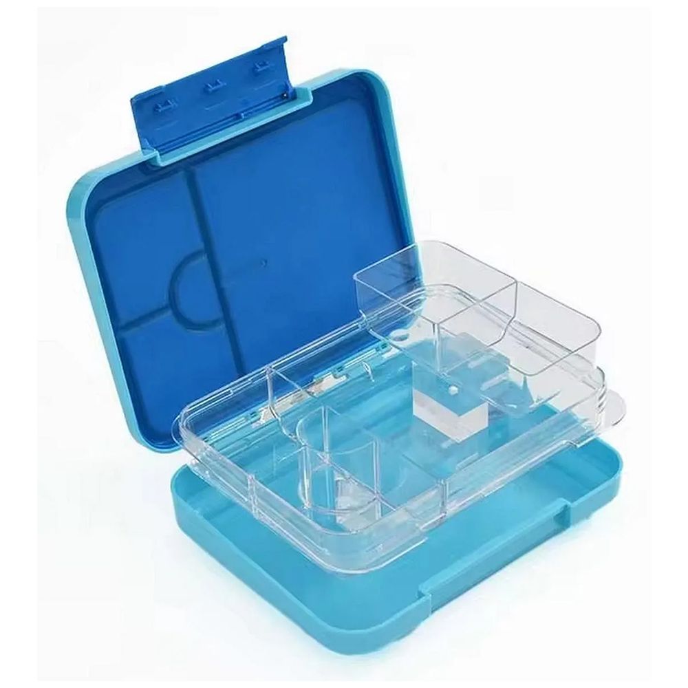 Starmarz - 6-Compartment Bento Glitter Lunch Box - Blue - 1195 ml