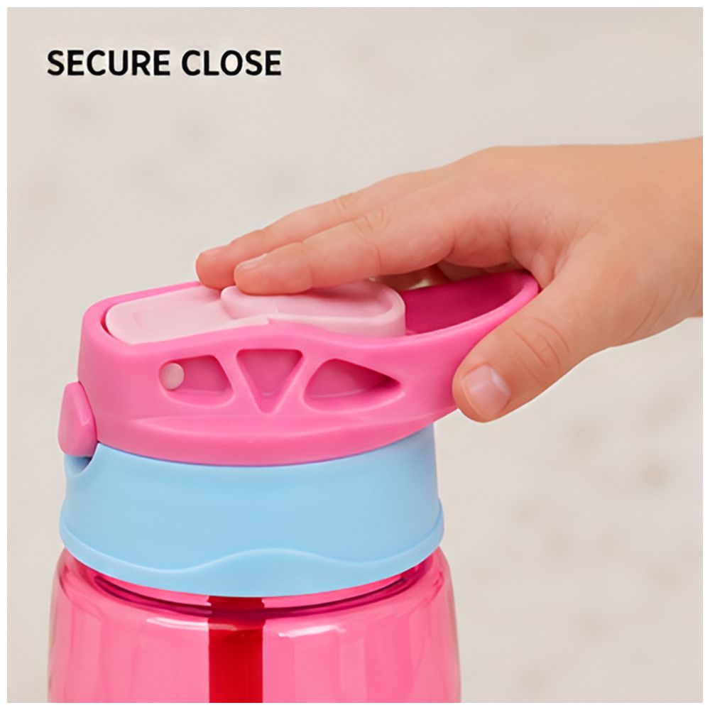 Starmarz - Girl's Anti-Leak Cartoon Design Sipper Water Bottle - Pink - 480 ml