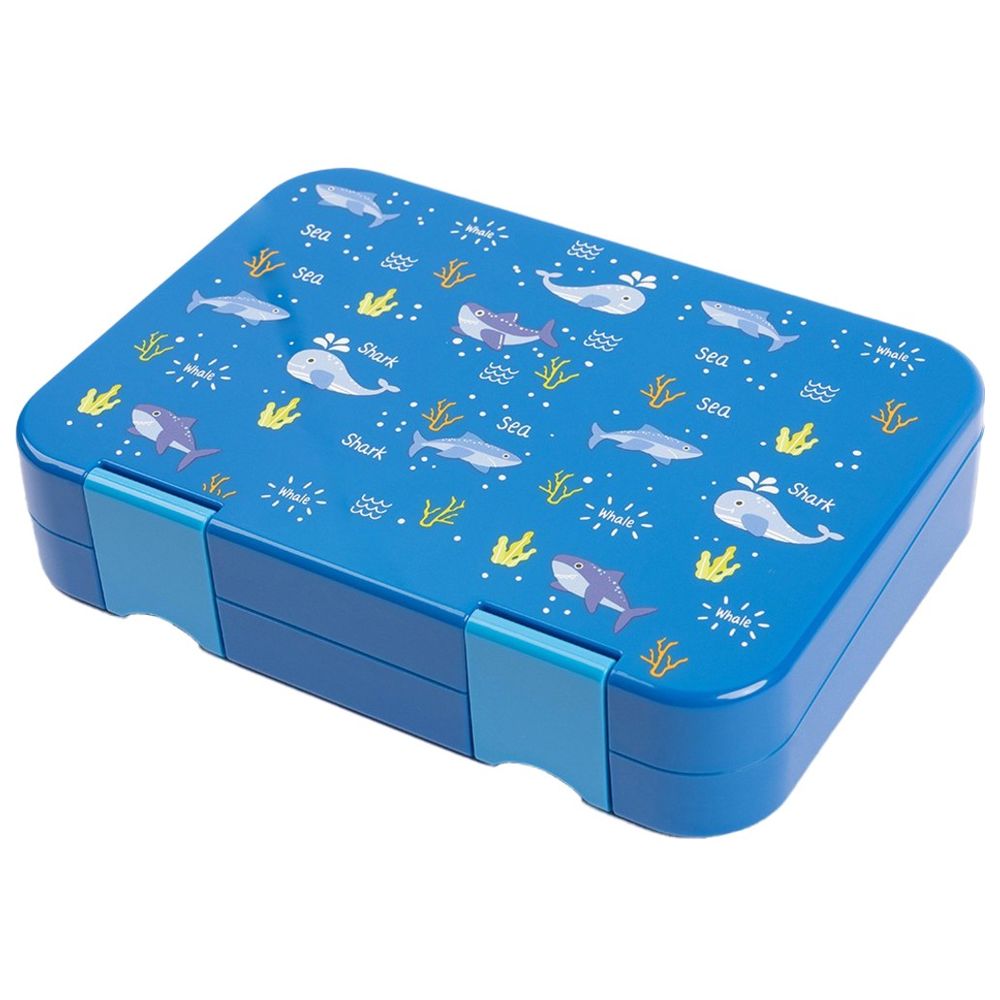 Cocobee - 6-Compartment Bento Lunch Box - Blue