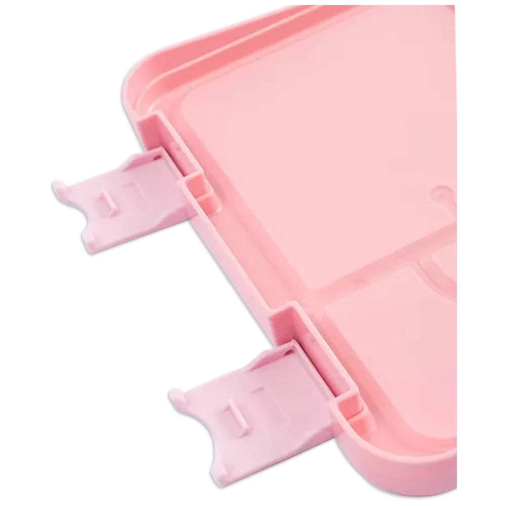 Cocobee - 6-Compartment Floral Bento Lunch Box - Pink