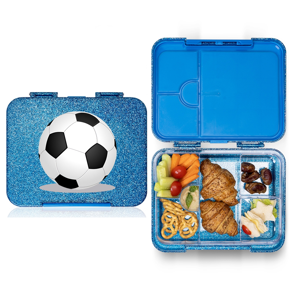 Cocobee - 6-Compartment Shark Bento Lunch Box - Blue