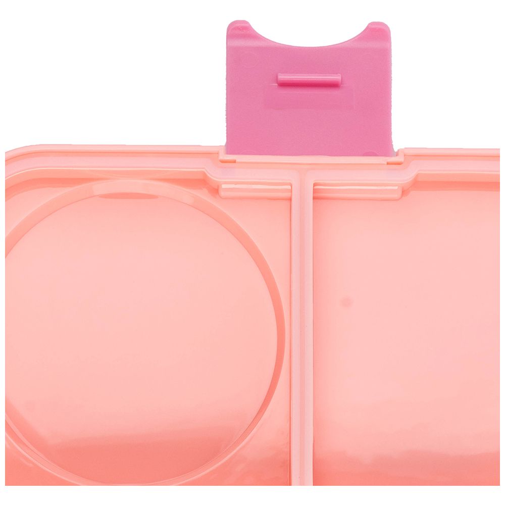 Cocobee - 4-Compartment Whale Tritan Bento Lunch Box With Food Jar - Pink - 1.67 L