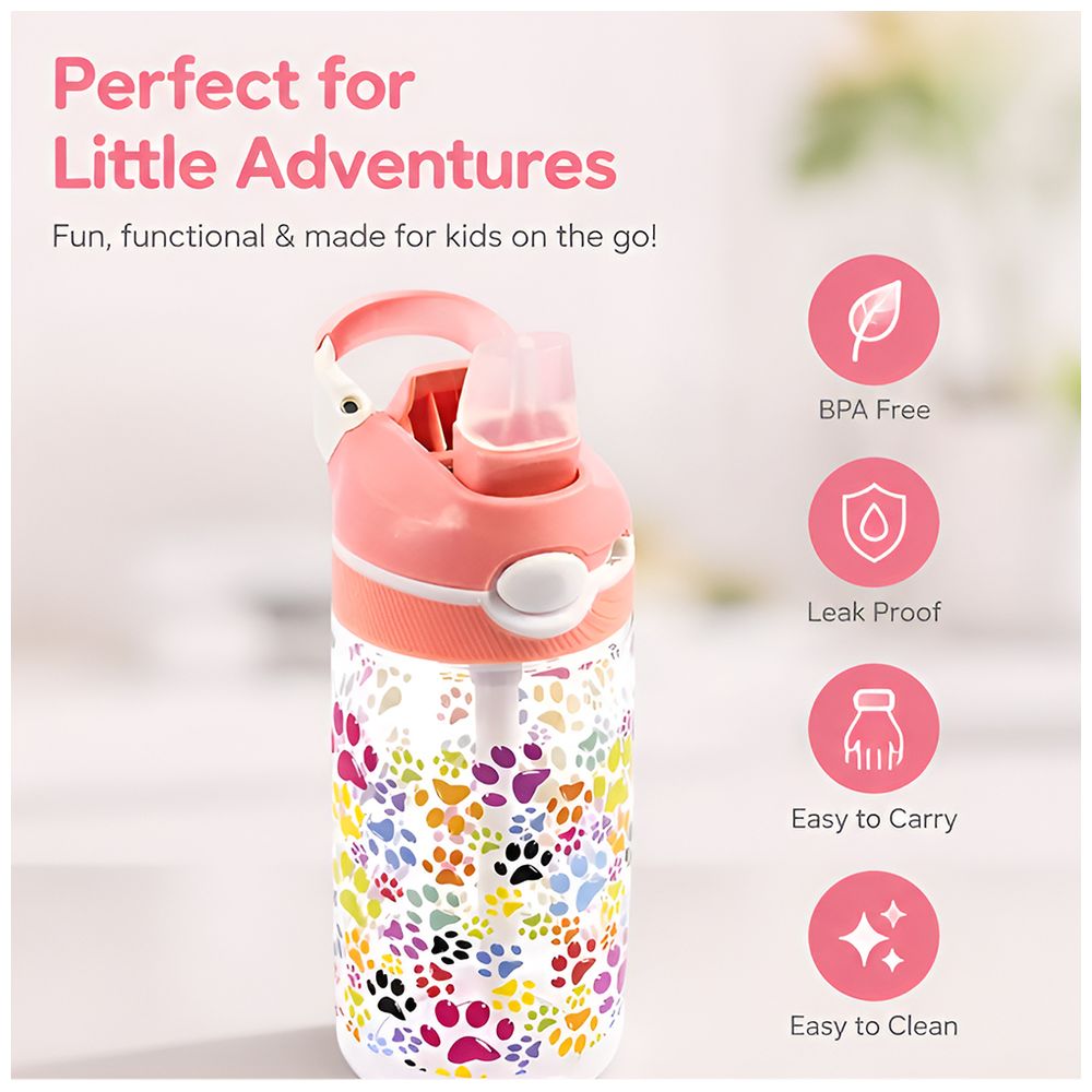 Cocobee - Girl's Tritan Leakproof Water Bottle - Pink - 480 ml