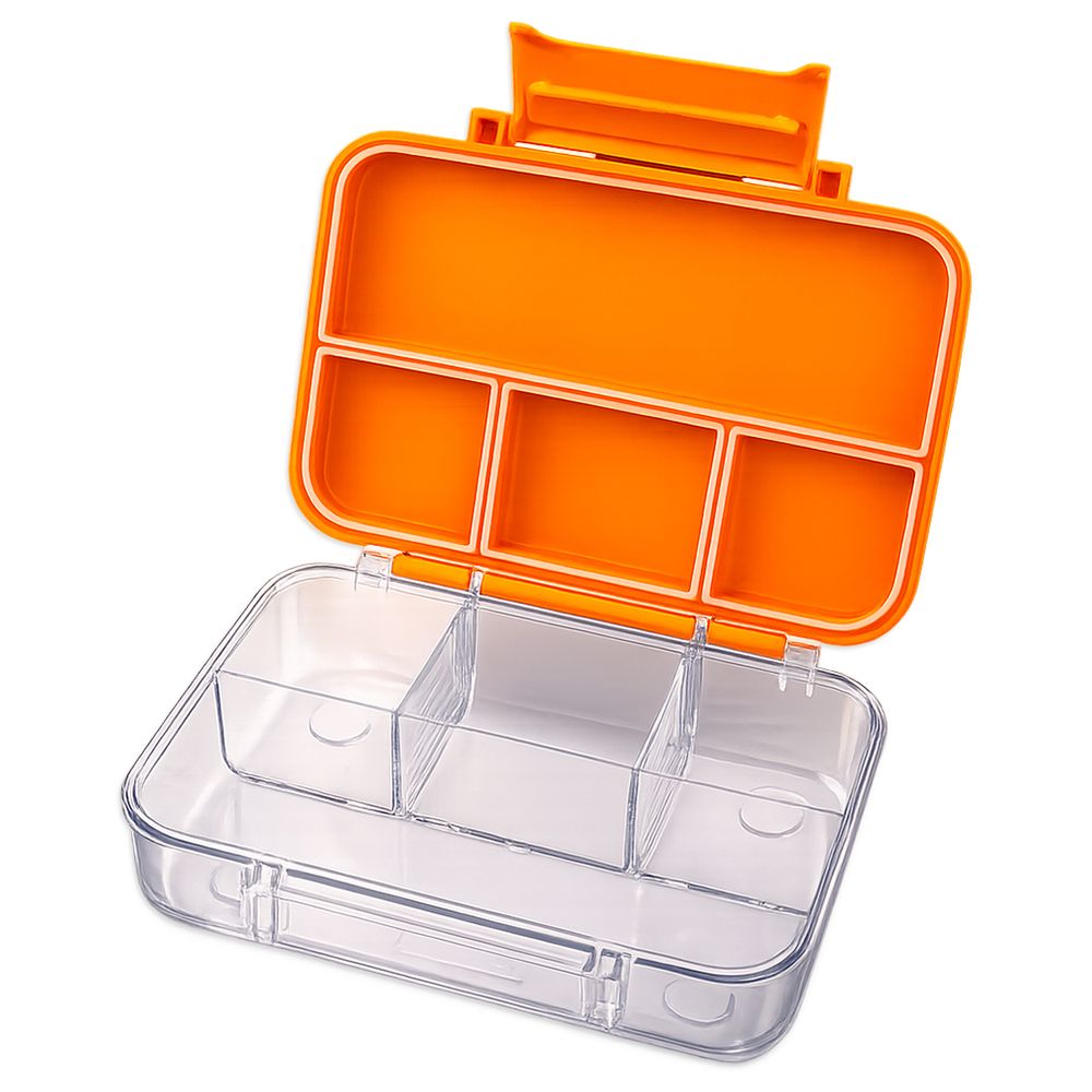 Cocobee - 4-Compartment Tritan Bento Lunch Box - Orange - 585 ml