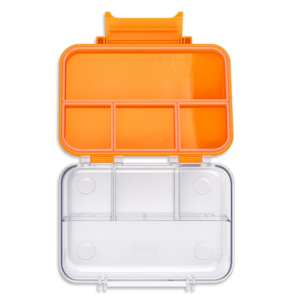 Cocobee - 4-Compartment Tritan Bento Lunch Box - Orange - 585 ml