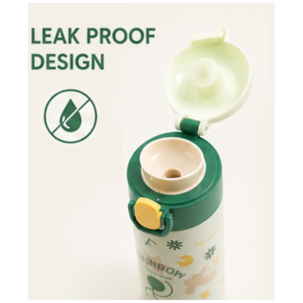 Cocobee - Kids Insulated Stainless Steel Water Bottle - Green - 500 ml