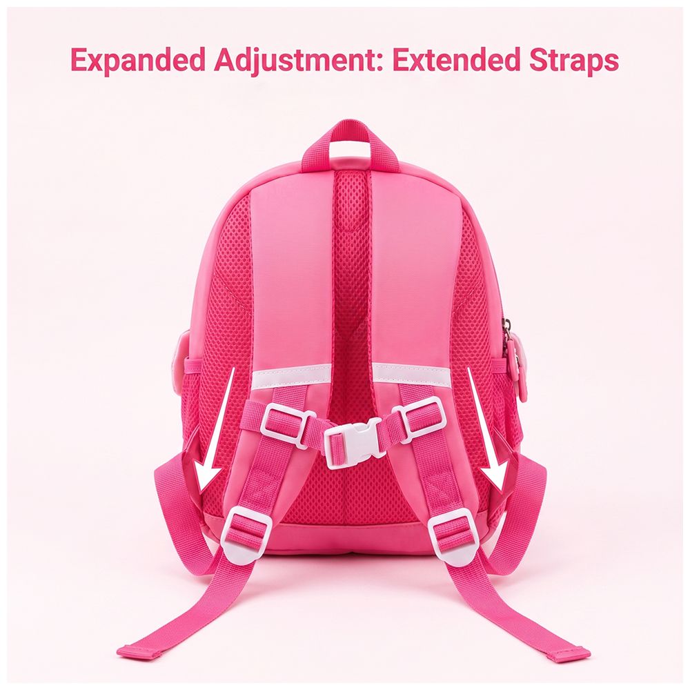 Cocobee - Aeroplane Style Unicorn Printed Backpack - Pink - 16.5-Inch