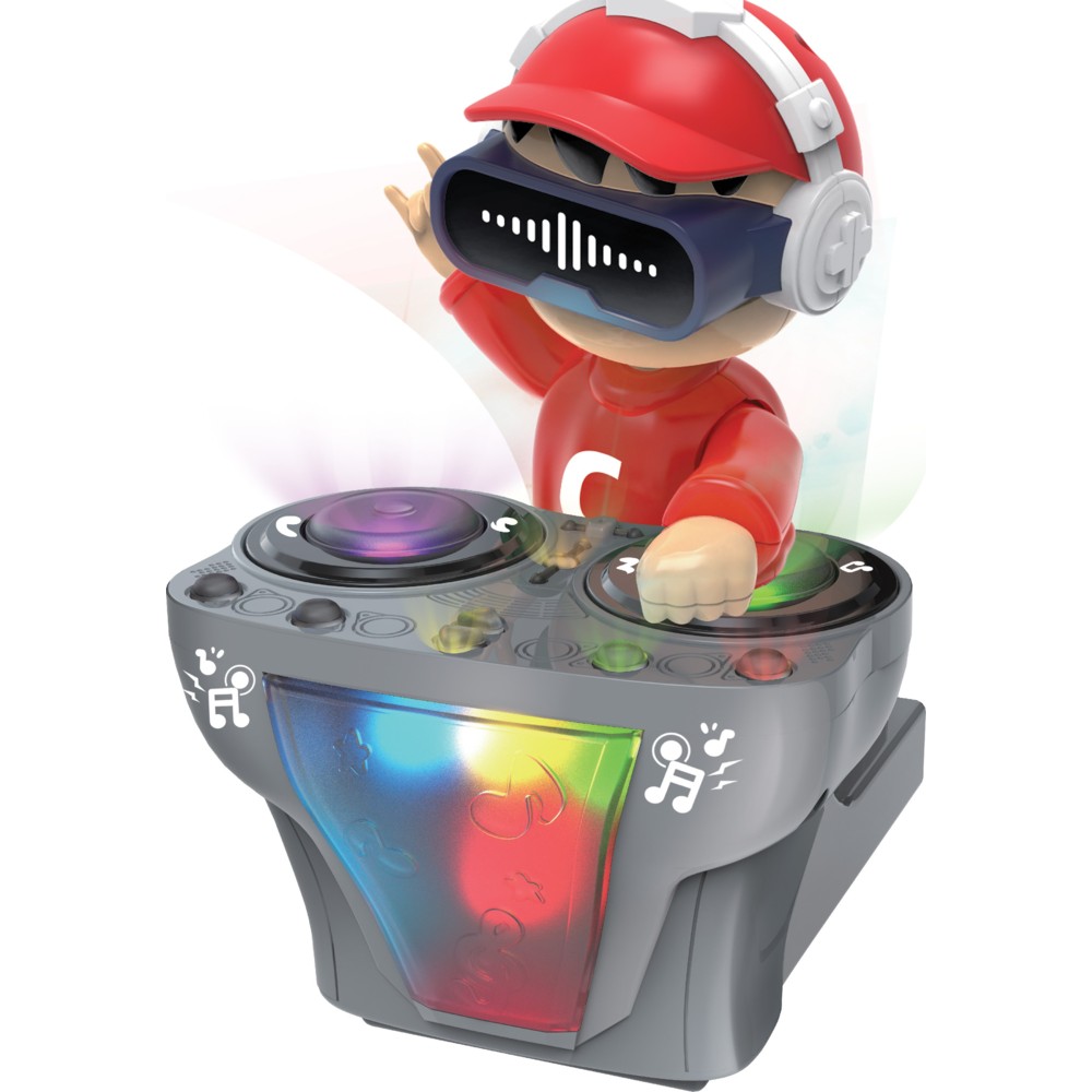 Urban Tots - Interactive DJ Robot With Dynamic Music And LED Lights - Color May Vary - 1 Pc