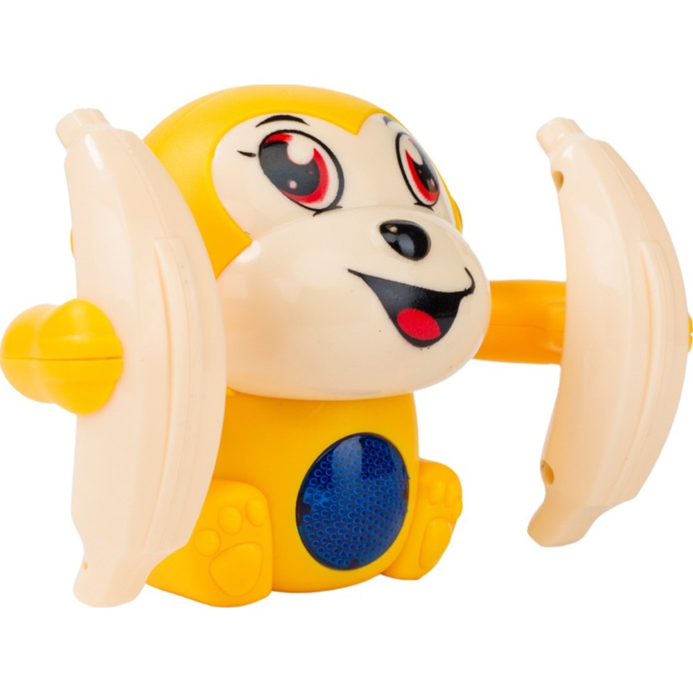 Urban Tots - Animal Cartoon Model Monkey With Voice Control, Light And Sound - Yellow