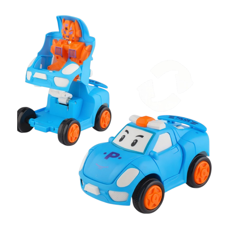 Urban Tots - Transformer Mini Racing Robot Car - Multicolor