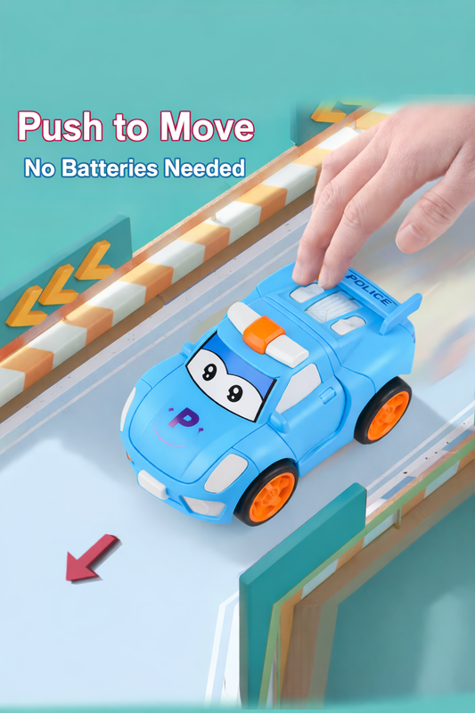 Urban Tots - Transformer Mini Racing Robot Car - Multicolor