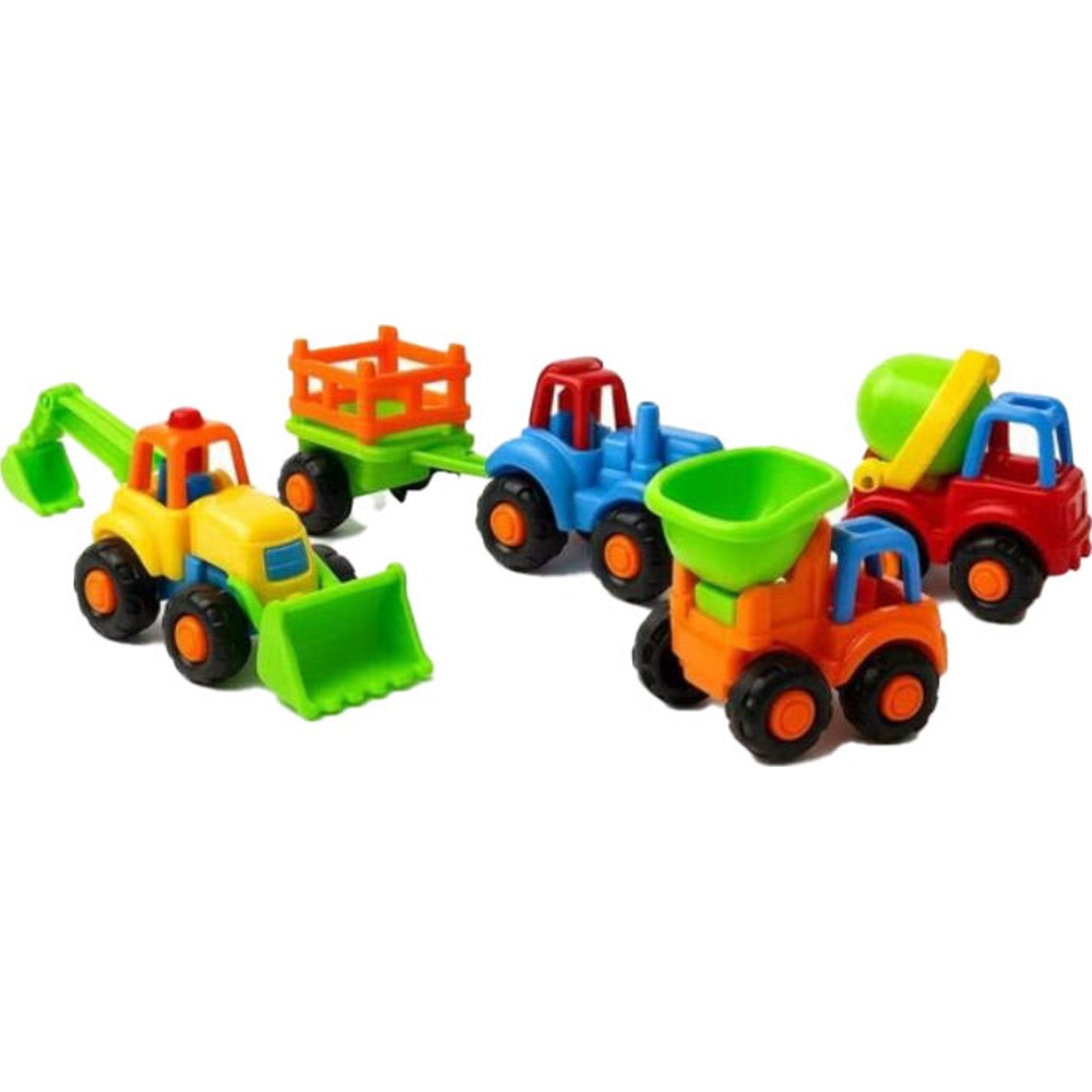 Urban Tots - Vola Push-And-Go Construction Vehicle Toy - Color May Vary - 1 Pc