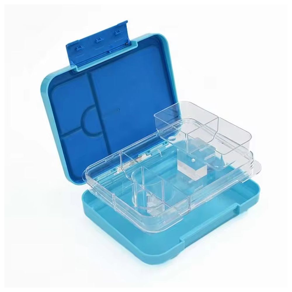 Starmarz - 4-6 Compartments Bento Glitter Lunch Box - Space Blue - 1195 ml