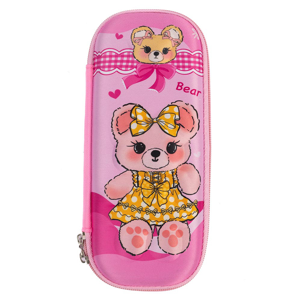 Cocobee - Dance Meow Pencil Case With Mesh Pocket - Pink