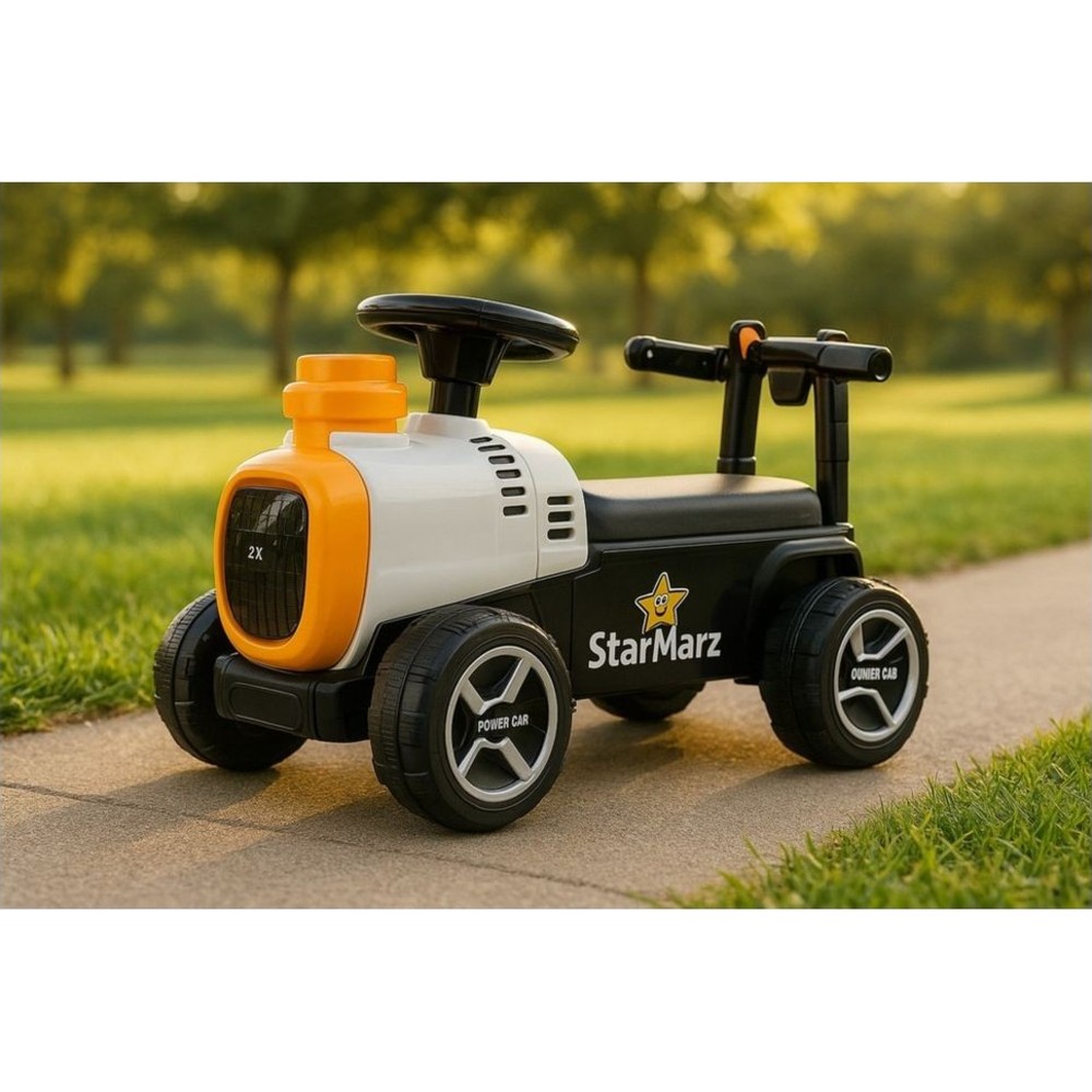 Starmarz - Kids Foot-To-Floor Ride-On Tractor - Yellow/Black