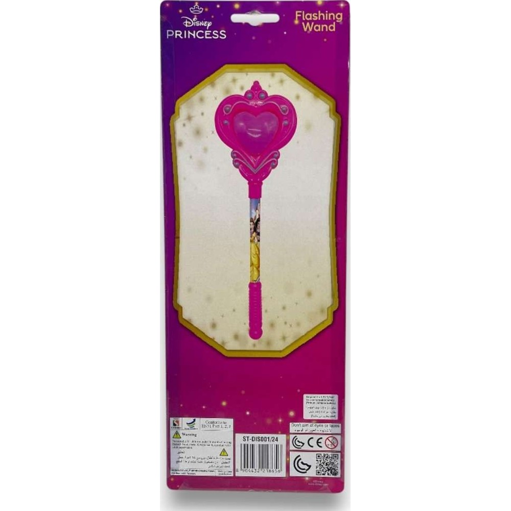 Disney - Princess Light Up Magic Wand Dress Up Play Toy - Pink