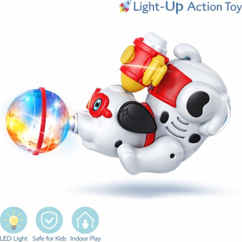 Urban Tots - Dancing Dog Toy With Lights And Sound - White