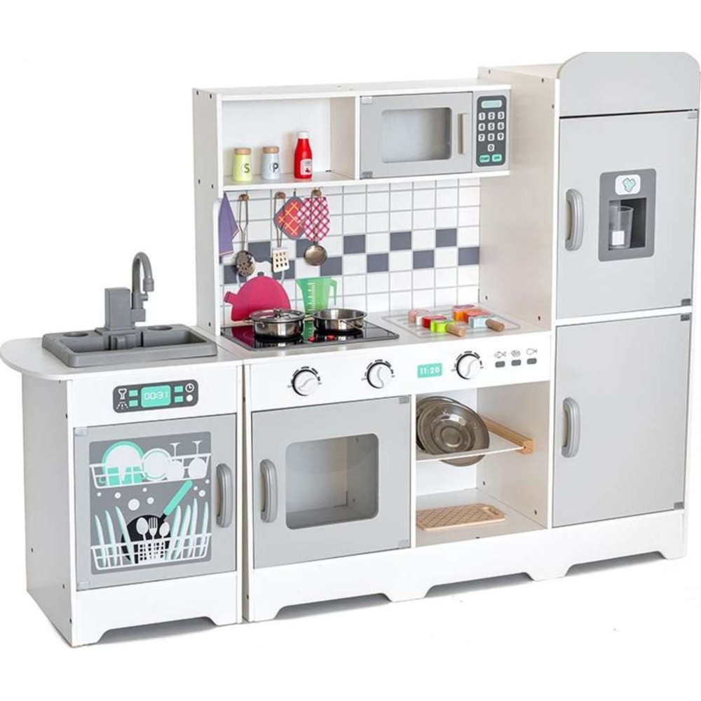 Kikibebe - Wooden Kitchen Playset - White