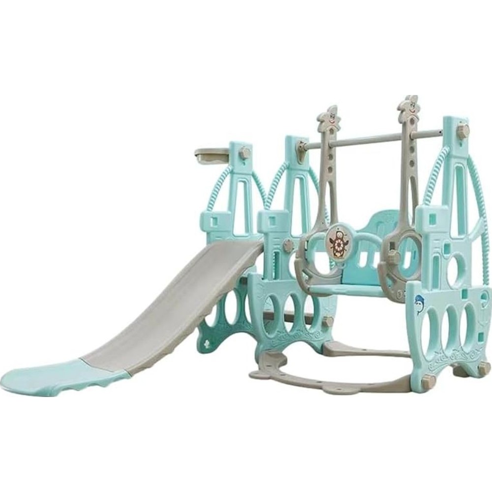 Kikibebe - 3-In-1 Indoor Multi-Functional Baby Slide And Swing