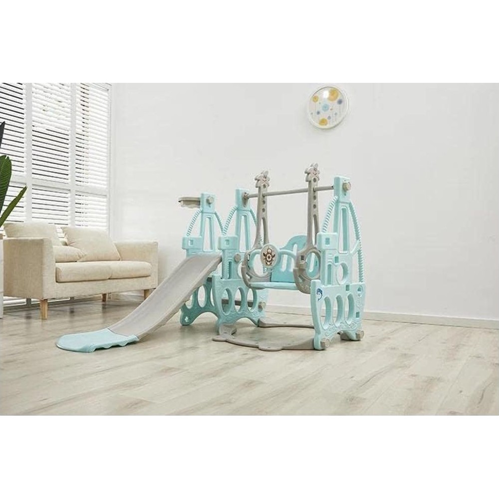 Kikibebe - 3-In-1 Indoor Multi-Functional Baby Slide And Swing