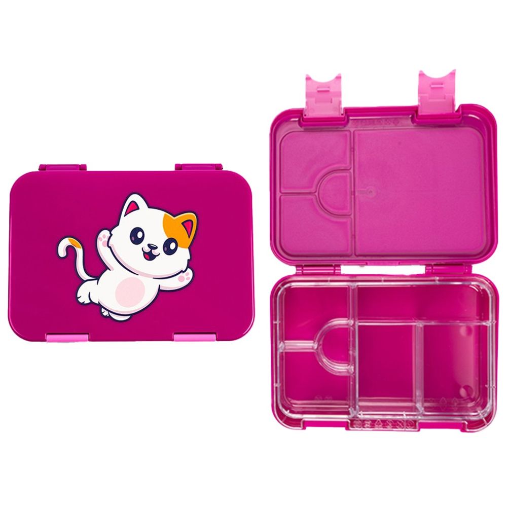 Cocobee - 6-Compartment Bento Lunch Box - Dark Pink