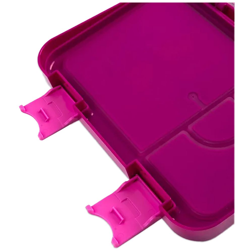 Cocobee - 6-Compartment Bento Lunch Box - Dark Pink