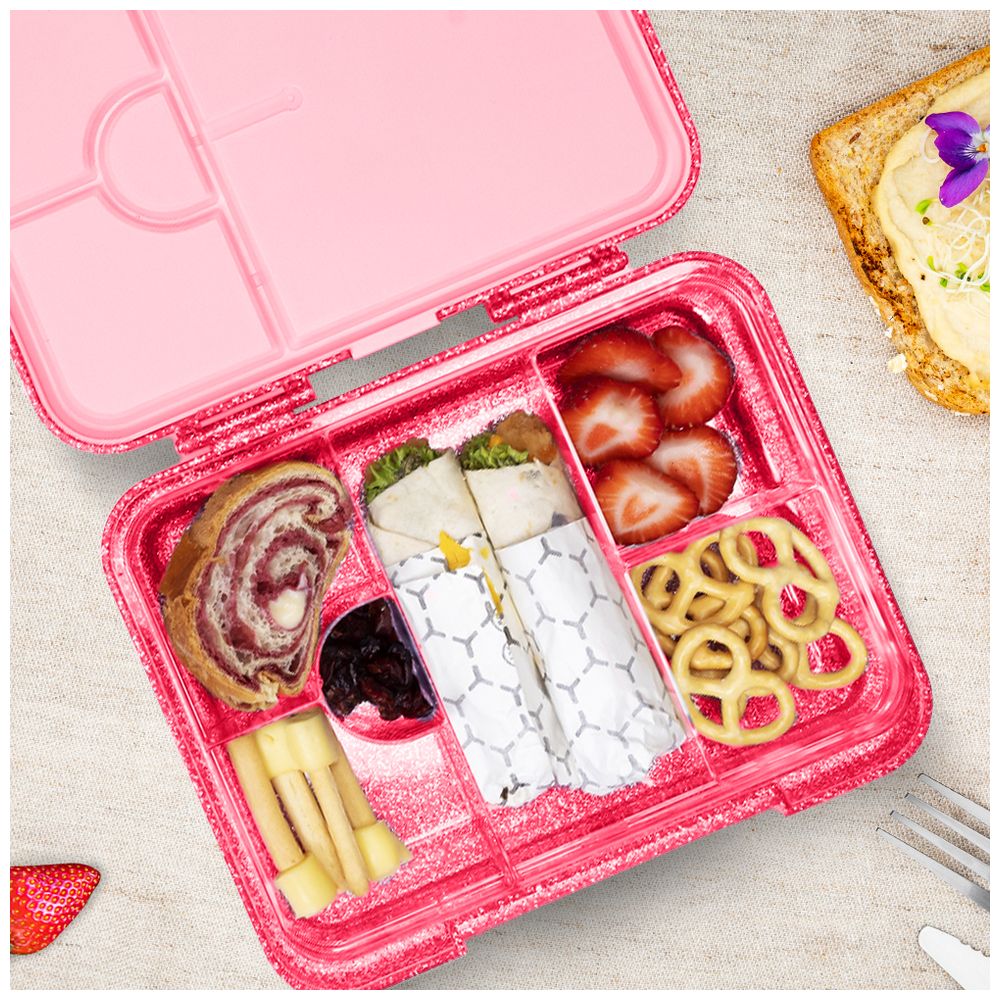 Cocobee - 6 Compartments Kitten Bento Lunch Box - Pink - 1 L