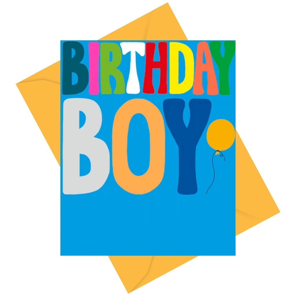 Birthday Card Birthday Boy Design | Happy Birthday Greeting Card for Boys