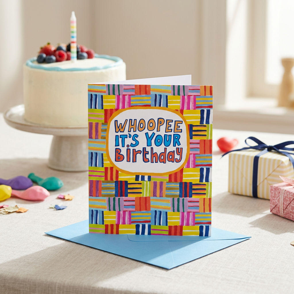 Birthday Card Whoopee It's Your Birthday Design | Funny Happy Birthday Greeting Card