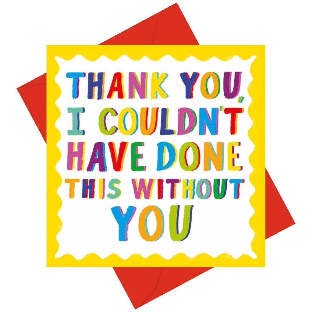 Thank You Card Design | Appreciation Greeting Card for Friends, Family and Colleagues