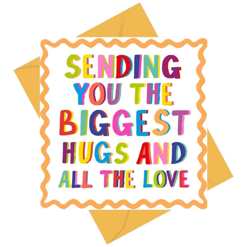 PaperSalad - Blank Greeting Card - Biggest Hugs And All The Love